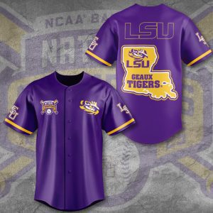 LSU Tigers Baseball National Champs 2025 Baseball Jersey  LSU1017