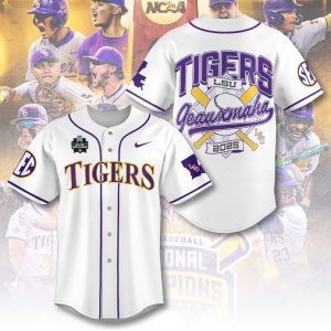 LSU Tigers Baseball National Champs 2025 Baseball Jersey  LSU1061