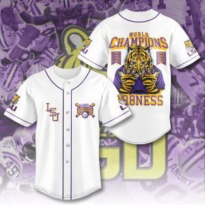 LSU Tigers Baseball National Champs 2025 Baseball Jersey  LSU1269