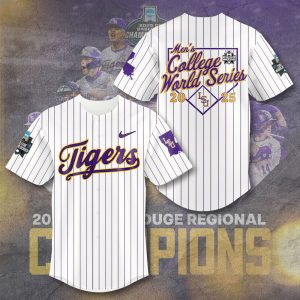 LSU Tigers Baseball National Champs 2025 Baseball Jersey  LSU1313