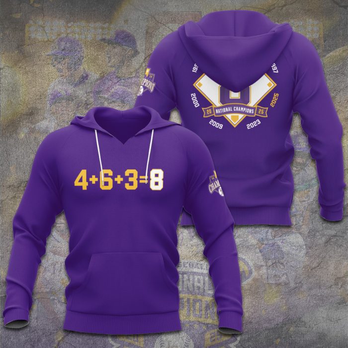 LSU Tigers Baseball National Champs 2025 Unisex Performance Hoodie  LSU1334