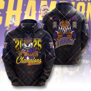 LSU Tigers Baseball National Champs 2025 Unisex Performance Hoodie  LSU1337