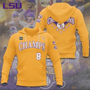 LSU Tigers Baseball National Champs 2025 Unisex Performance Hoodie  LSU1347