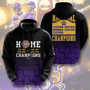 LSU Tigers Baseball National Champs 2025 Unisex Performance Hoodie  LSU1348