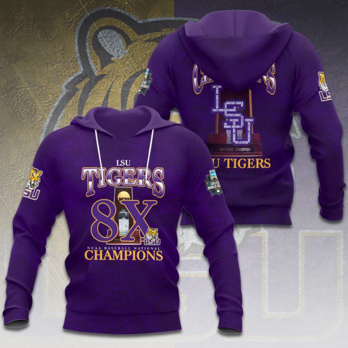 LSU Tigers Baseball National Champs 2025 Unisex Performance Hoodie  LSU1359
