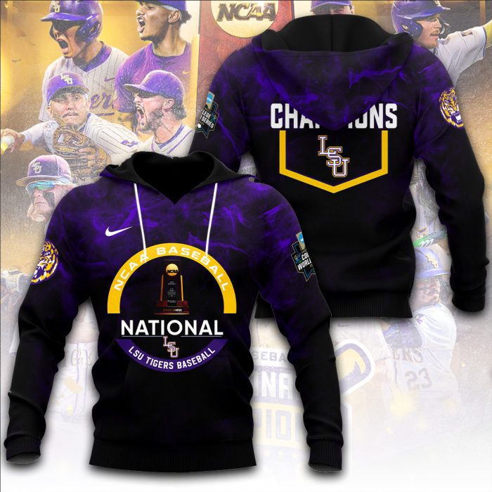 LSU Tigers Baseball National Champs 2025 Unisex Performance Hoodie  LSU1365