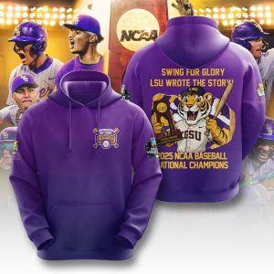 LSU Tigers Baseball National Champs 2025 Unisex Performance Hoodie  LSU1374