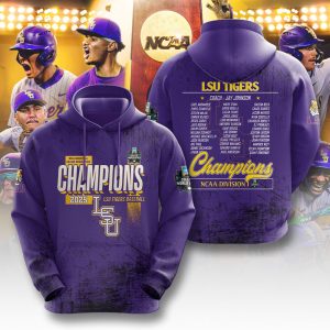 LSU Tigers Baseball National Champs 2025 Unisex Performance Hoodie  LSU1375