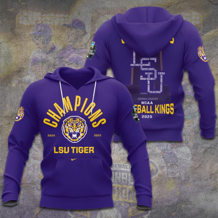 LSU Tigers Baseball National Champs 2025 Unisex Performance Hoodie  LSU1377