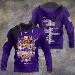 LSU Tigers Baseball National Champs 2025 Unisex Performance Hoodie  LSU1380
