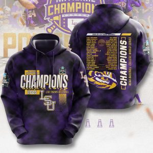 LSU Tigers Baseball National Champs 2025 Unisex Performance Hoodie  LSU1401