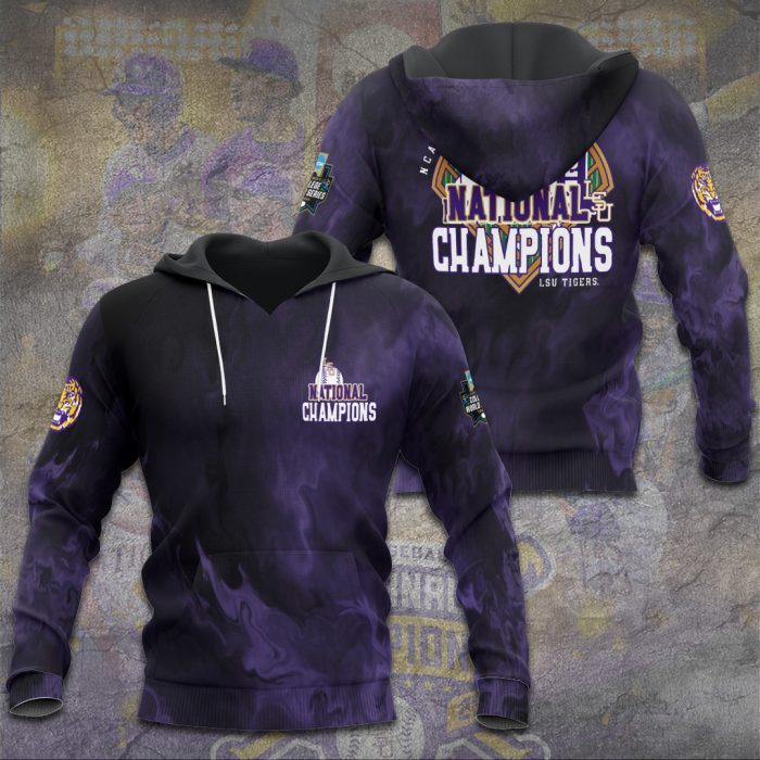 LSU Tigers Baseball National Champs 2025 Unisex Performance Hoodie  LSU1406