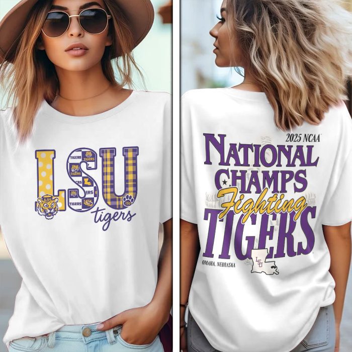 LSU Tigers Baseball National Champs 2025 Unisex Performance T-Shirt  LSU1019