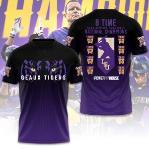 LSU Tigers Baseball National Champs 2025 Unisex Performance T-Shirt LSU1026