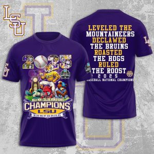 LSU Tigers Baseball National Champs 2025 Unisex Performance T-Shirt  LSU1030