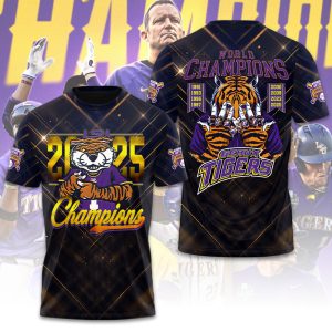 LSU Tigers Baseball National Champs 2025 Unisex Performance T-Shirt  LSU1041