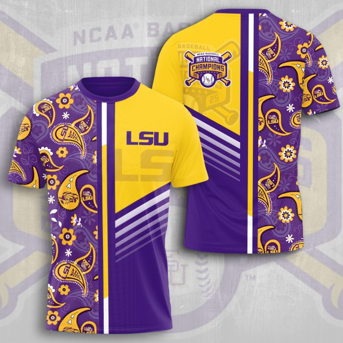 LSU Tigers Baseball National Champs 2025 Unisex Performance T-Shirt  LSU1066