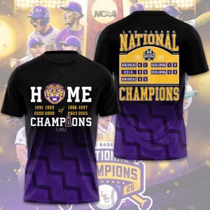 LSU Tigers Baseball National Champs 2025 Unisex Performance T-Shirt  LSU1093