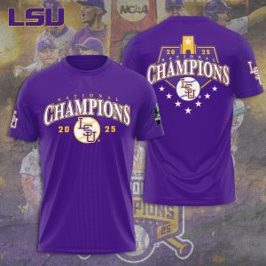LSU Tigers Baseball National Champs 2025 Unisex Performance T-Shirt  LSU1097