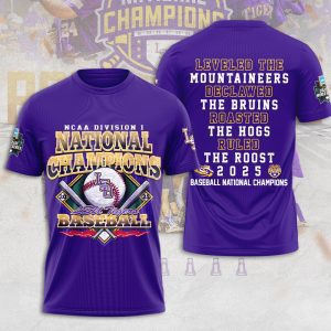LSU Tigers Baseball National Champs 2025 Unisex Performance T-Shirt  LSU1115