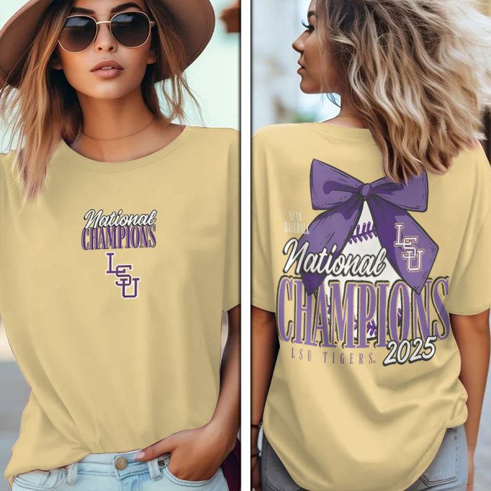 LSU Tigers Baseball National Champs 2025 Unisex Performance T-Shirt  LSU1134