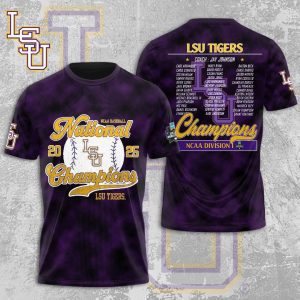 LSU Tigers Baseball National Champs 2025 Unisex Performance T-Shirt  LSU1166