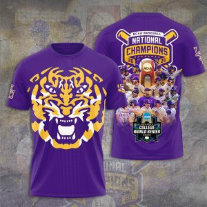 LSU Tigers Baseball National Champs 2025 Unisex Performance T-Shirt  LSU1167