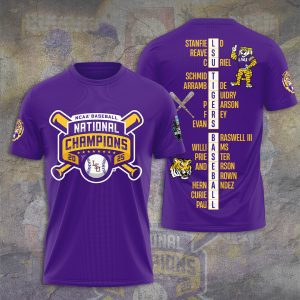 LSU Tigers Baseball National Champs 2025 Unisex Performance T-Shirt  LSU1168