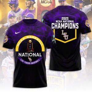 LSU Tigers Baseball National Champs 2025 Unisex Performance T-Shirt  LSU1174