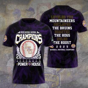 LSU Tigers Baseball National Champs 2025 Unisex Performance T-Shirt  LSU1194