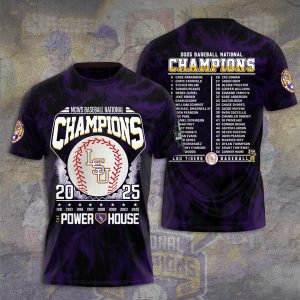 LSU Tigers Baseball National Champs 2025 Unisex Performance T-Shirt  LSU1196