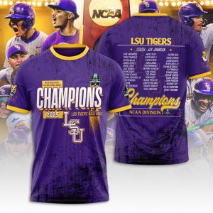 LSU Tigers Baseball National Champs 2025 Unisex Performance T-Shirt  LSU1204