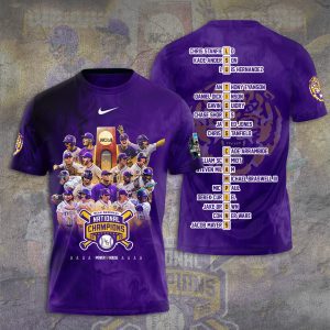 LSU Tigers Baseball National Champs 2025 Unisex Performance T-Shirt  LSU1215