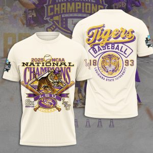 LSU Tigers Baseball National Champs 2025 Unisex Performance T-Shirt  LSU1217
