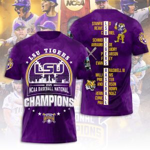 LSU Tigers Baseball National Champs 2025 Unisex Performance T-Shirt  LSU1218