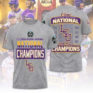 LSU Tigers Baseball National Champs 2025 Unisex Performance T-Shirt  LSU1234