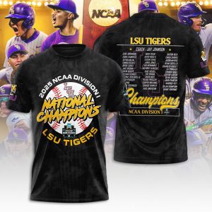 LSU Tigers Baseball National Champs 2025 Unisex Performance T-Shirt  LSU1236