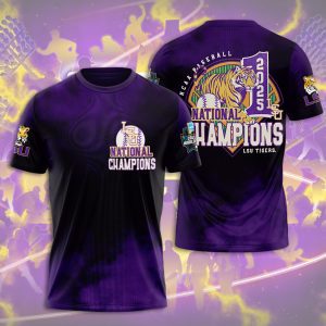 LSU Tigers Baseball National Champs 2025 Unisex Performance T-Shirt  LSU1262