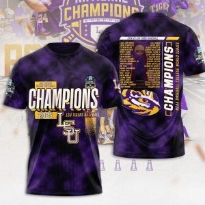 LSU Tigers Baseball National Champs 2025 Unisex Performance T-Shirt  LSU1264