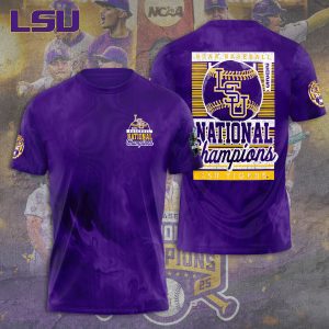 LSU Tigers Baseball National Champs 2025 Unisex Performance T-Shirt  LSU1268