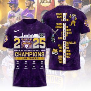 LSU Tigers Baseball National Champs 2025 Unisex Performance T-Shirt  LSU1278