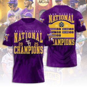 LSU Tigers Baseball National Champs 2025 Unisex Performance T-Shirt  LSU1298