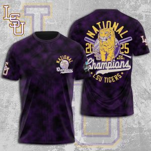 LSU Tigers Baseball National Champs 2025 Unisex Performance T-Shirt  LSU1303