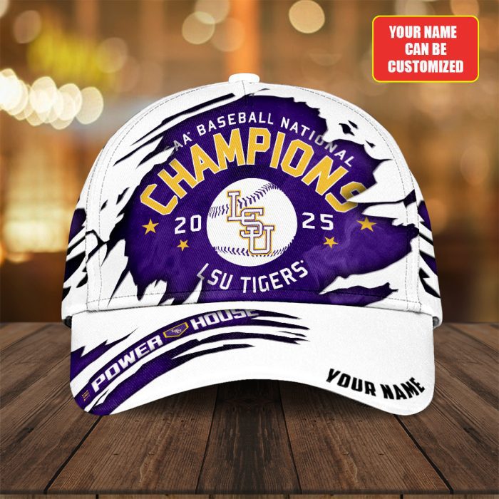 Personalized LSU Tigers Baseball National Champs 2025 Classic Cap  LSU1182