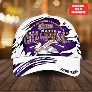 Personalized LSU Tigers Baseball National Champs 2025 Classic Cap  LSU1186